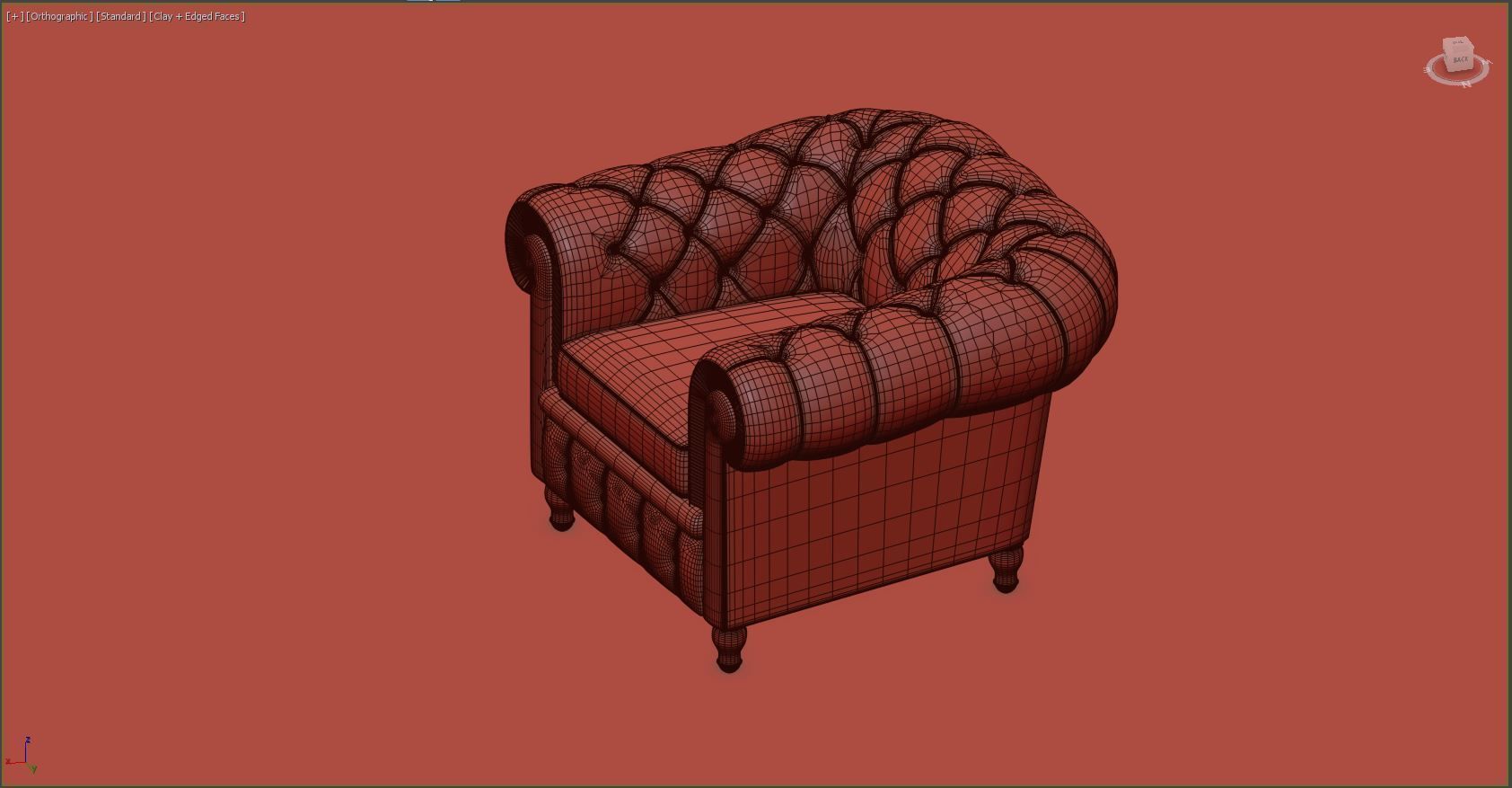 Neoclassical sofa 3D print model_2