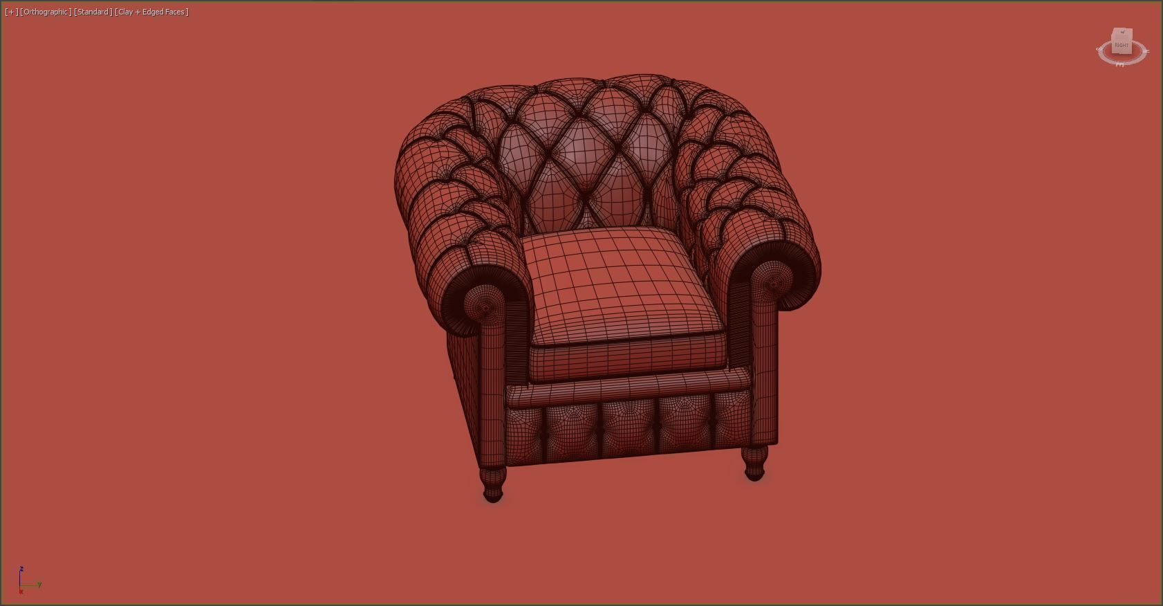 Neoclassical sofa 3D print model_1