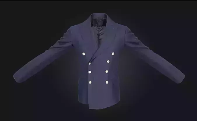 Pinstripe Elegance Classic Formal Suit Model