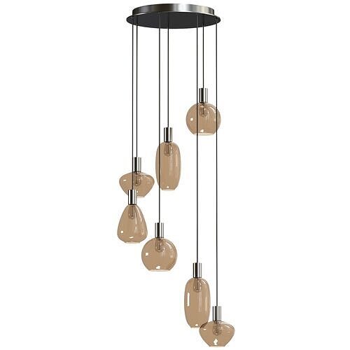 Possini Euro Myriad 23 3 4  Wide Chrome Cognac  3D model