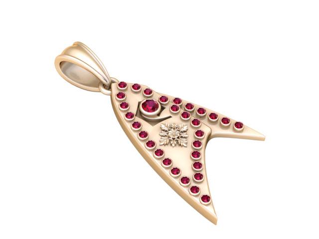 fish face pendant 3D printable model       3D print model_3