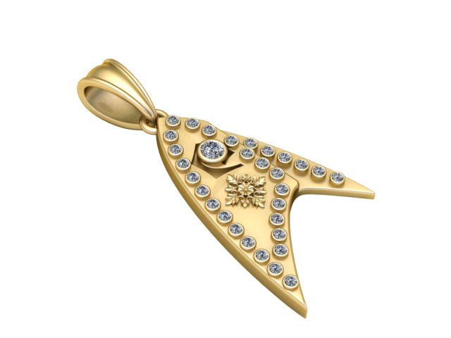 fish face pendant 3D printable model       3D print model_2