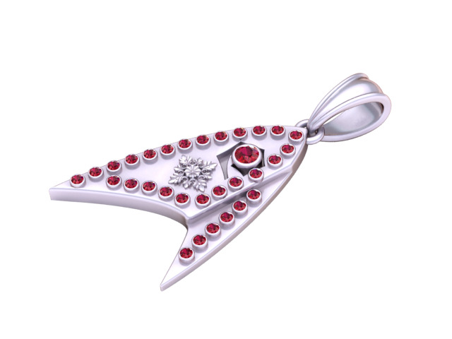 fish face pendant 3D printable model       3D print model_4