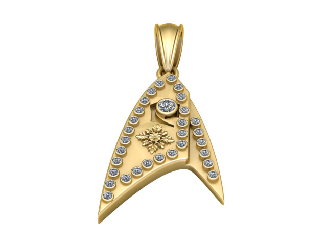 fish face pendant 3D printable model       3D print model_1