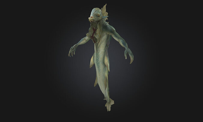 Serpent Shade Mysterious Snake Creature Model  3D model