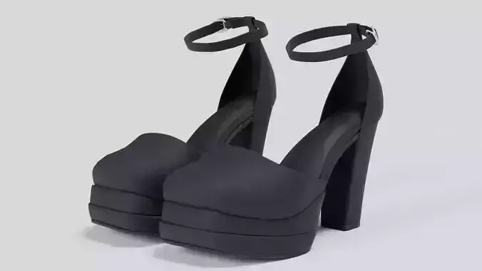 Women slipper 27 Low-poly 3D model