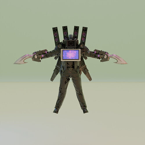 forklift skibidi toilet 3D model