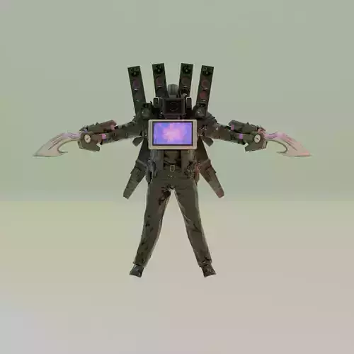 forklift skibidi toilet 3D model