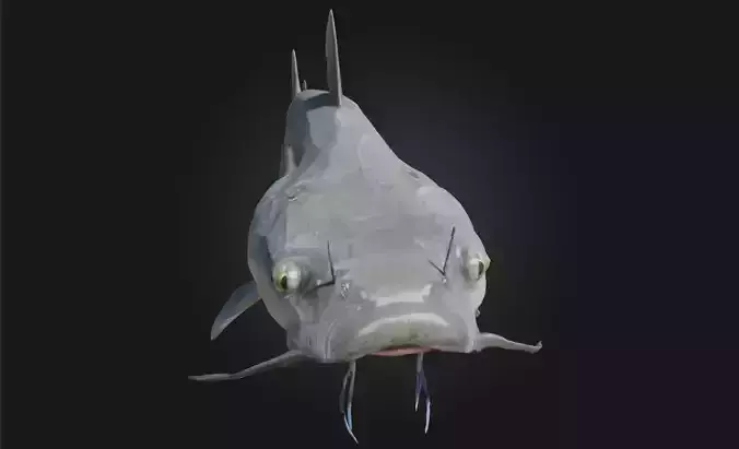 Catfish Calm Realistic Freshwater Fish Model