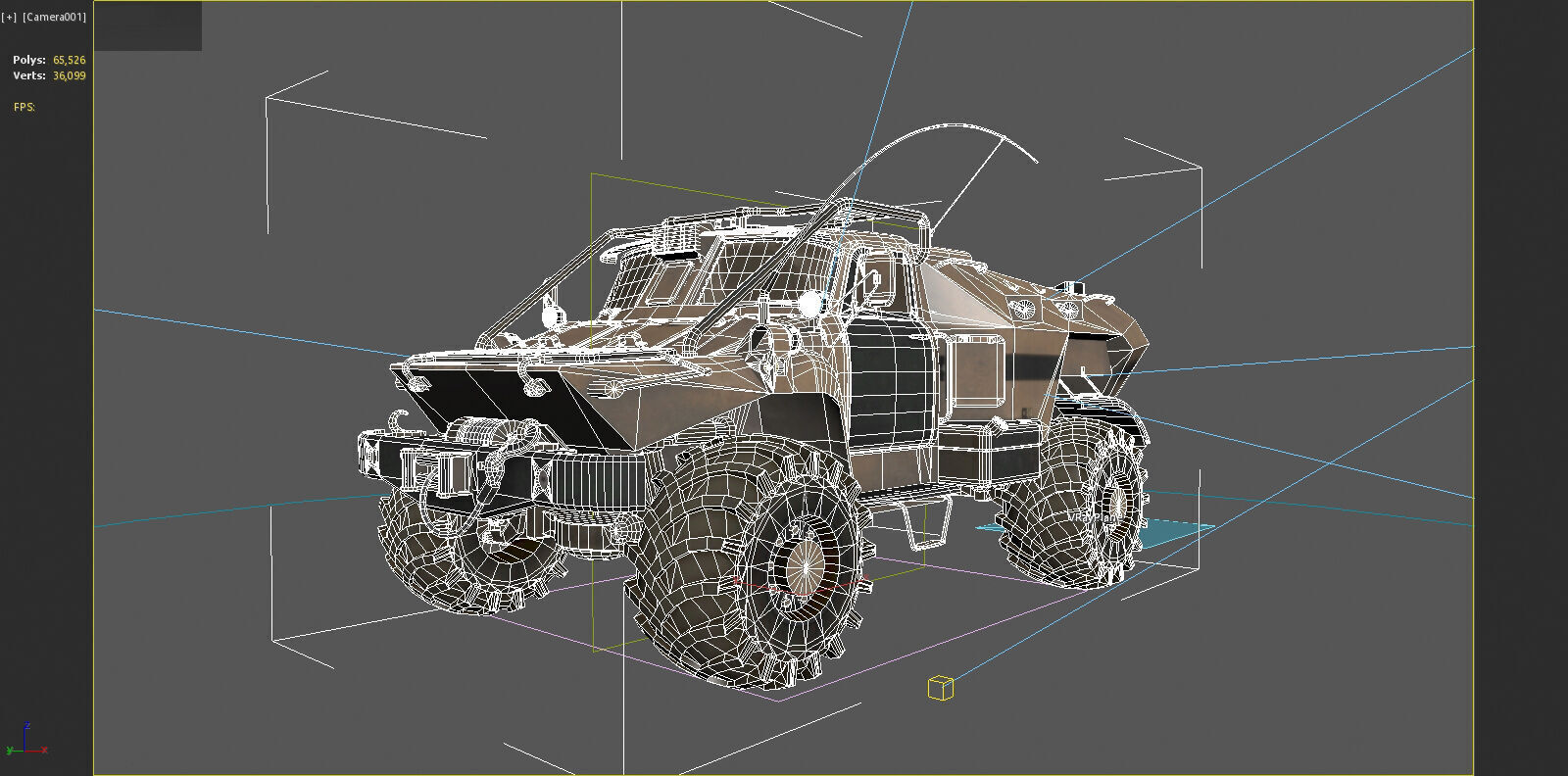Future sci-fi armored vehicles 3D model_6