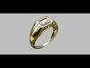 Octagonal Gemstone Ring 3D print model_1