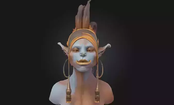 Mystic Warrior Enchanted Fighter Model