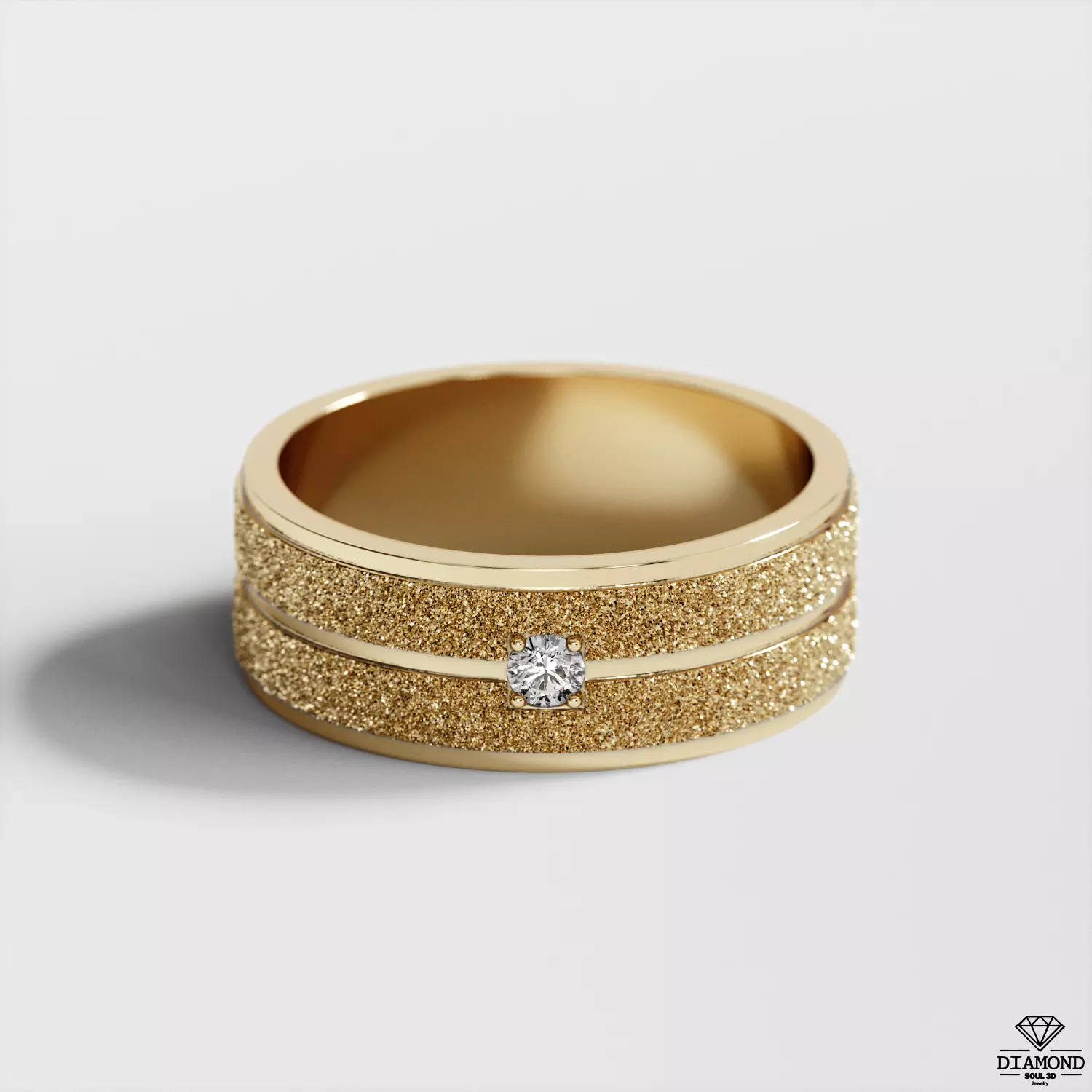 Fashion Jewelry Ring gem 3D print model_0