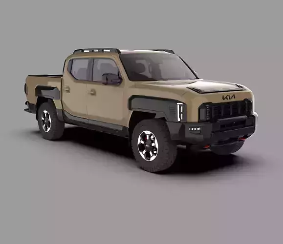 Kia Tasman 2025 3D Pickup Truck