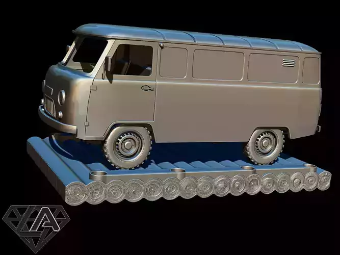Exhibition - UAZ on a raft 3D print model