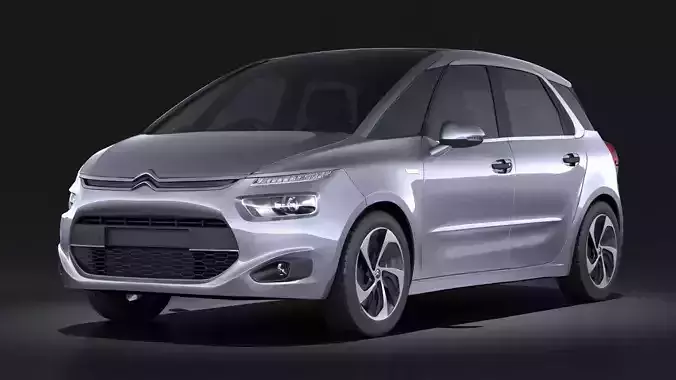 Citroen C4 Picasso 2014 VRAY 3D model