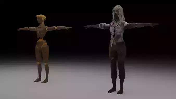 Robot and Zombie Character Pack