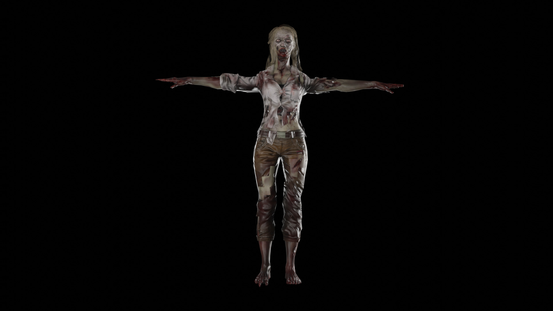 Robot and Zombie Character Pack Low-poly 3D model_6