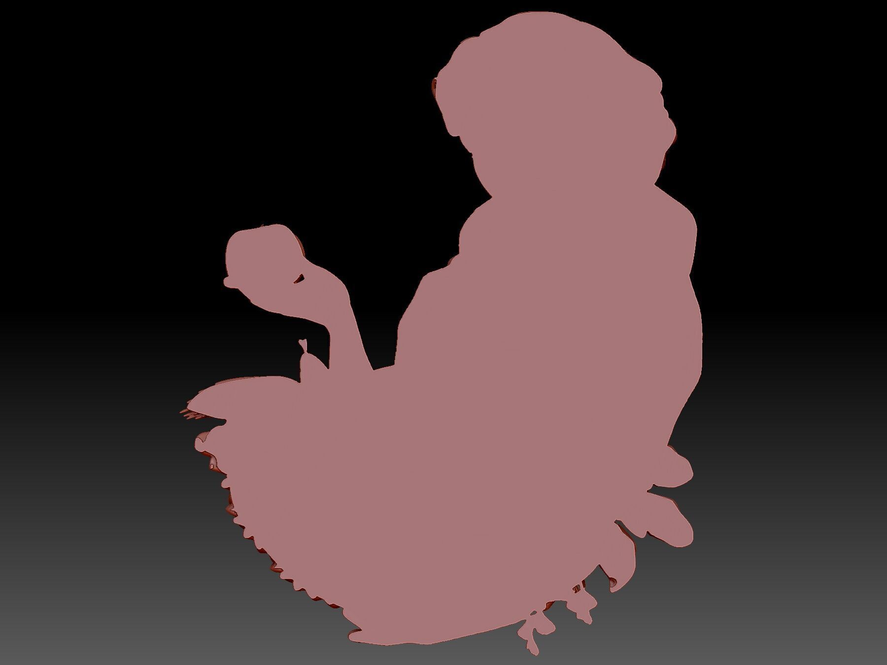 Woman 3D print model_2