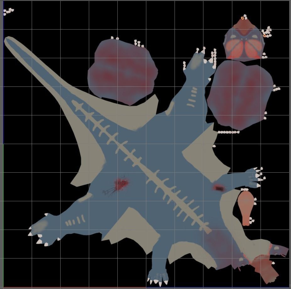 Dilophosaurus 3D model Maya 2016 Zbrush Low-poly 3D model_5