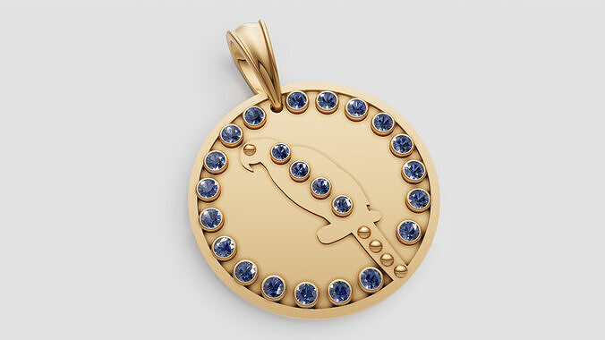 BUDS GOLD PENDANT  3D print model