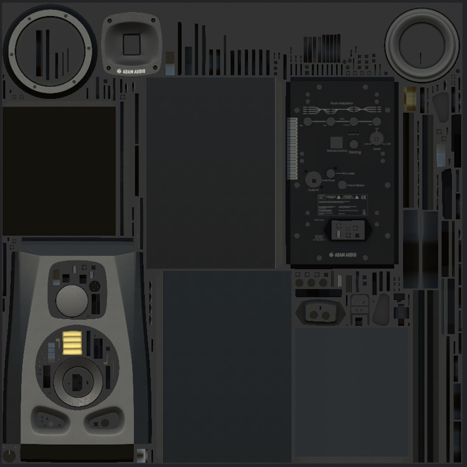 Studio Monitor ADAM AUDIO A4V 3D model_8