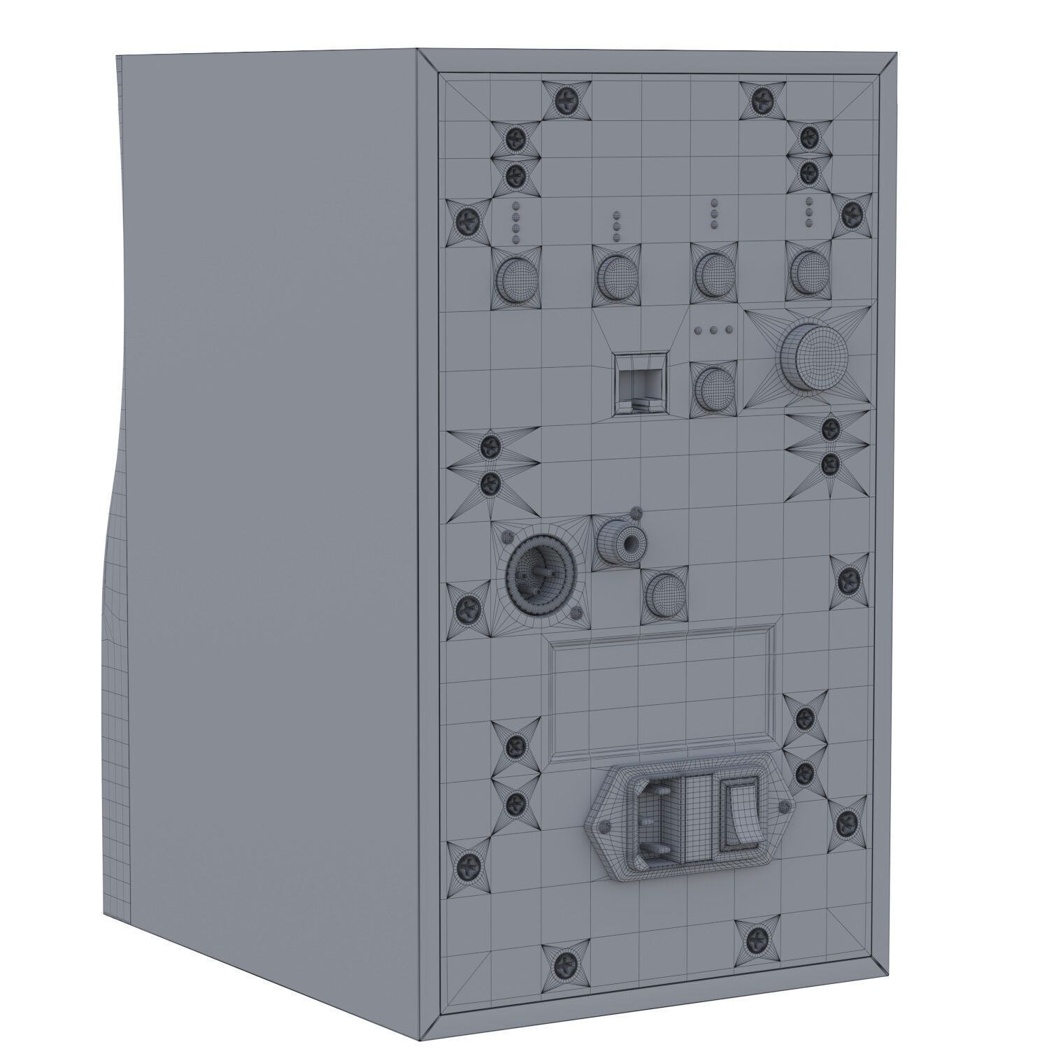 Studio Monitor ADAM AUDIO A4V 3D model_10