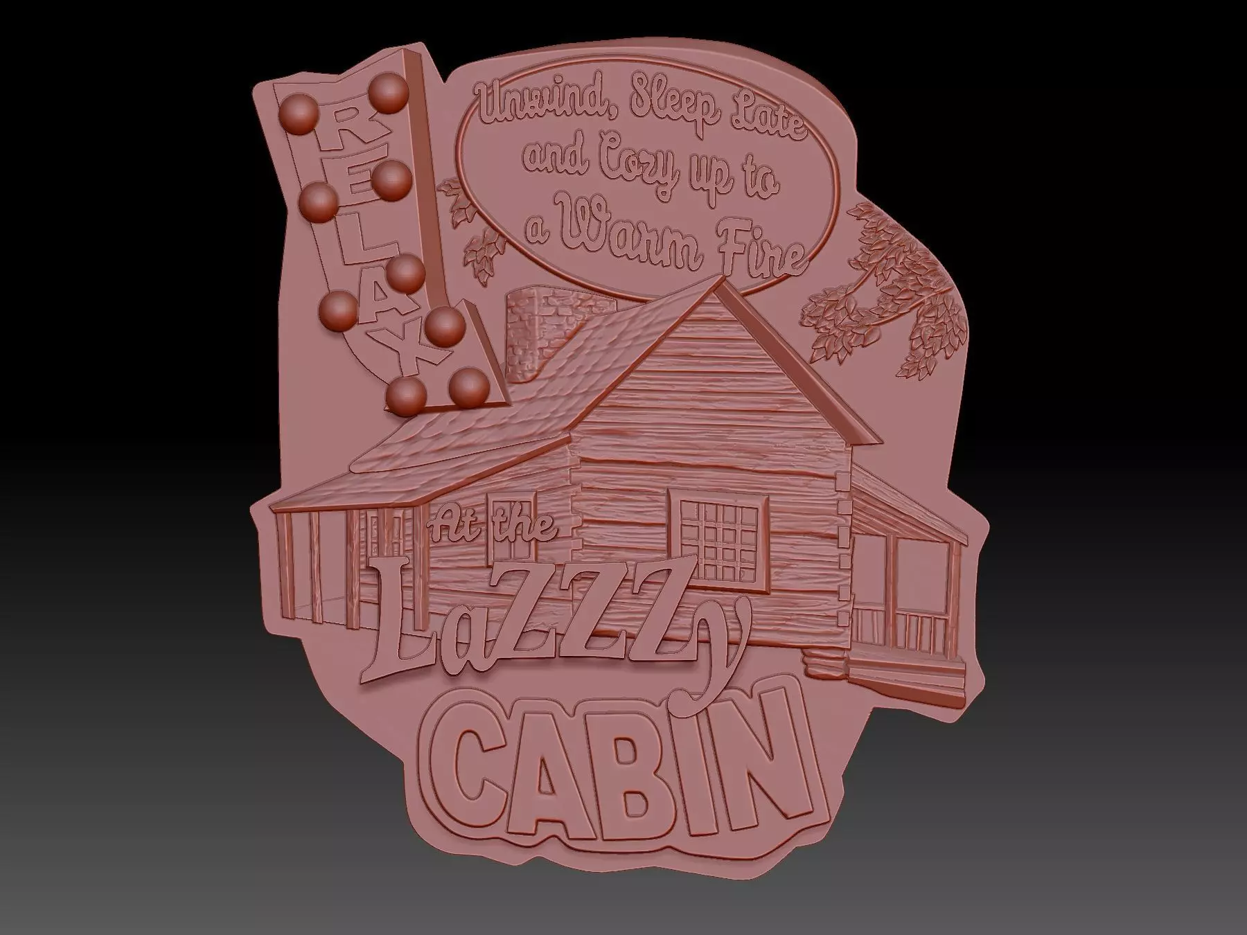 wooden house 3D print model