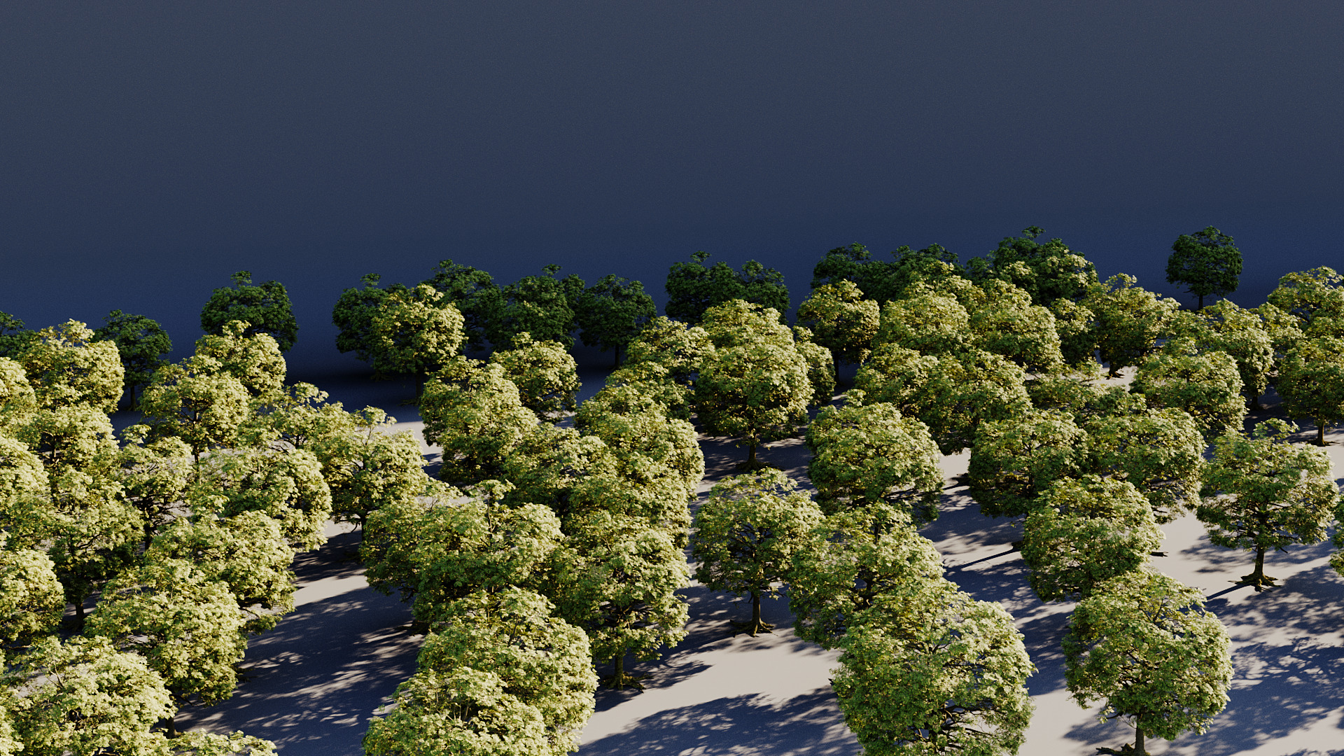 High Poly Mossy Oak Tree 3D model_1
