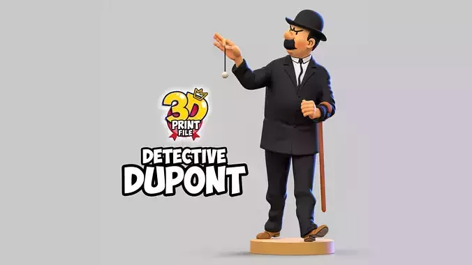 Detective Dupont 3D model Free Size  3D print model