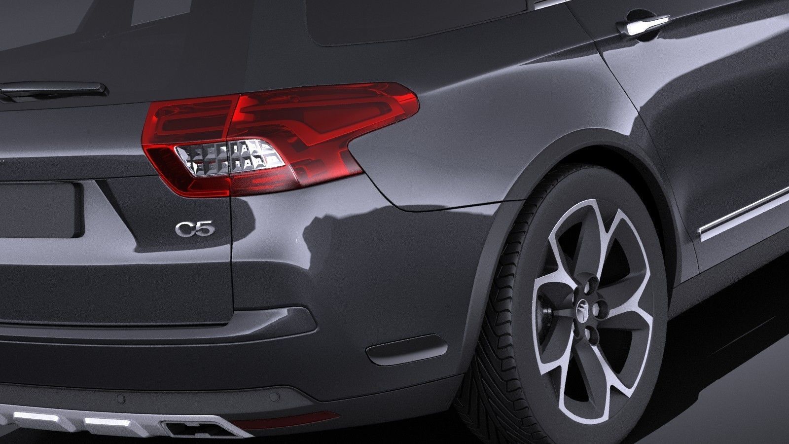 Citroen C5 CrossTourer 2014 VRAY 3D model_3