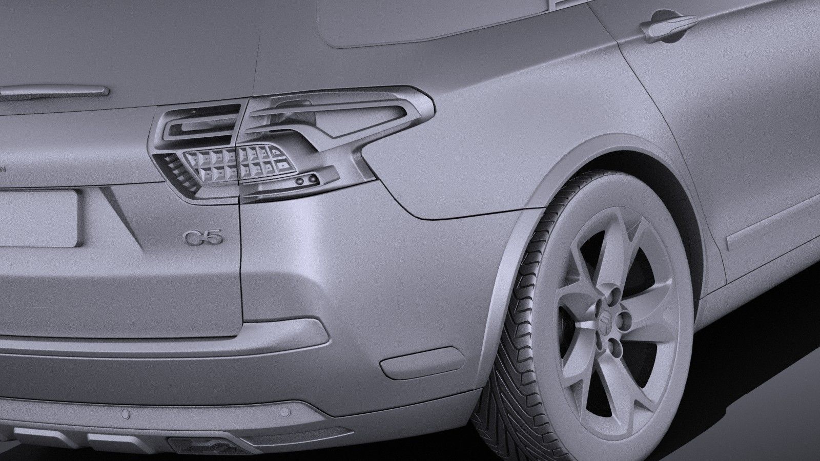Citroen C5 CrossTourer 2014 VRAY 3D model_10