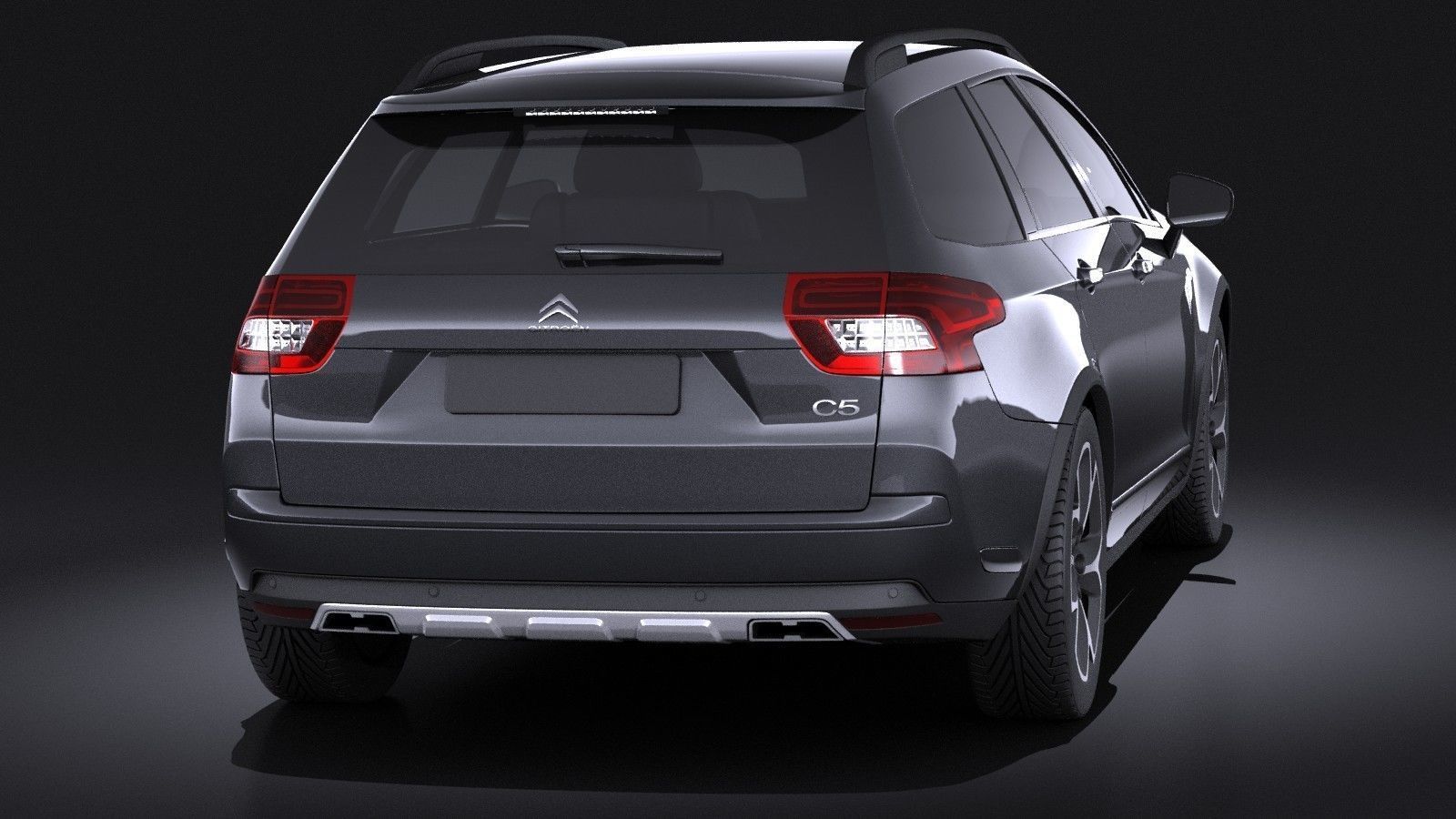 Citroen C5 CrossTourer 2014 VRAY 3D model_4