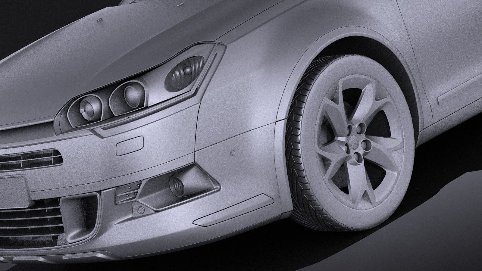 Citroen C5 CrossTourer 2014 VRAY 3D model_9