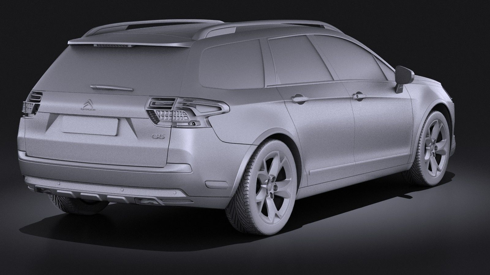 Citroen C5 CrossTourer 2014 VRAY 3D model_11