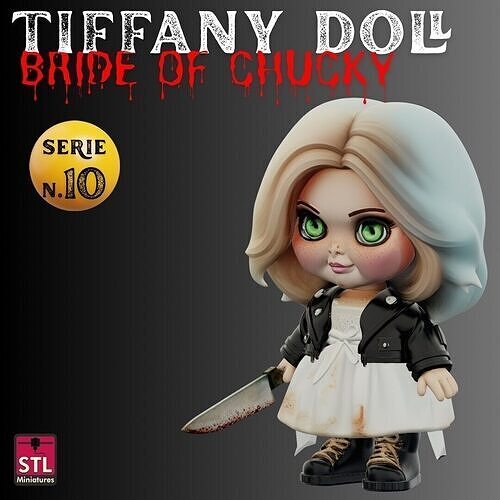 STL File Tiffany Valentine Bride of Chucky 3D print model