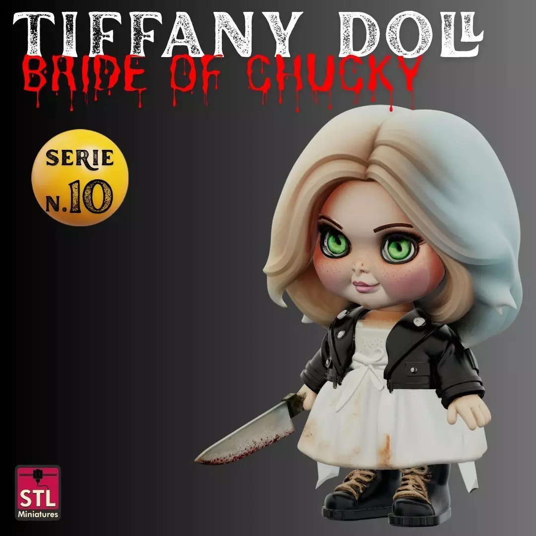 STL File Tiffany Valentine Bride of Chucky 3D print model