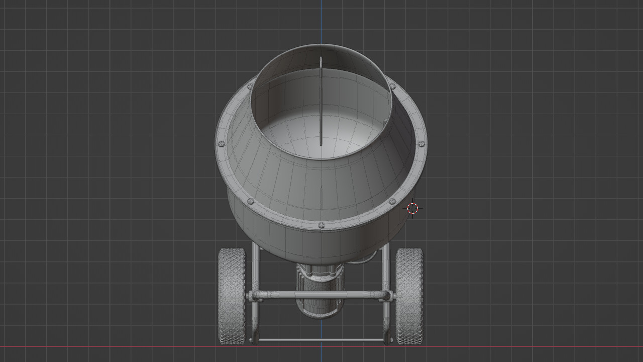 Concrete Mixer 3D model_6