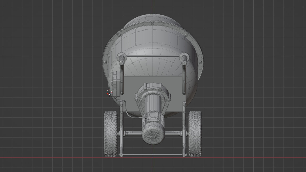 Concrete Mixer 3D model_8