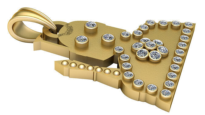MEN GOLD PENDANT  3D print model