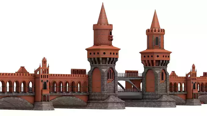 Oberbaum Bridge 3D model