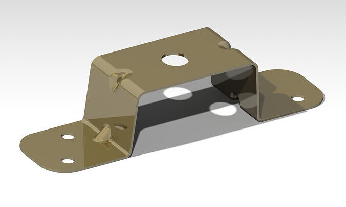 Z-Shaped Mounting Bracket  3D print model