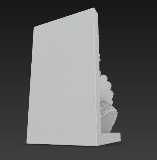 Braided Queen Bust Bookend 3D Printable 3D model_10