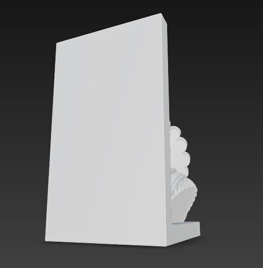 Braided Queen Bust Bookend 3D Printable 3D model_2