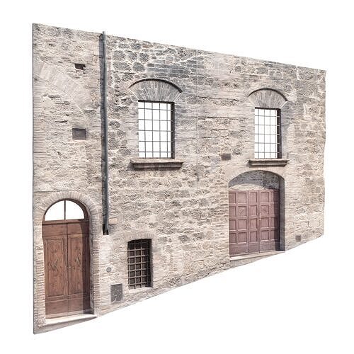 3D Scanned Italian Facade 004 3D model
