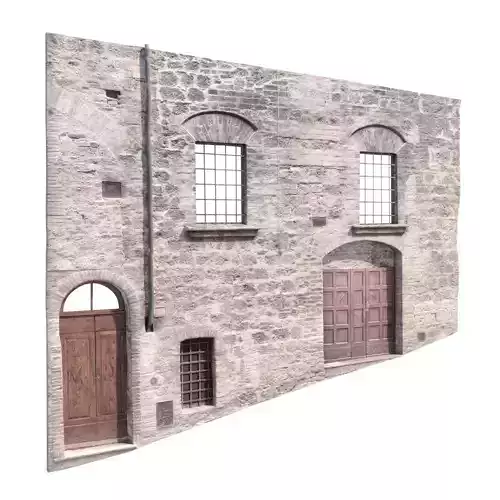 3D Scanned Italian Facade 004 3D model 3D Scanned Italian Facade 004 3D model
