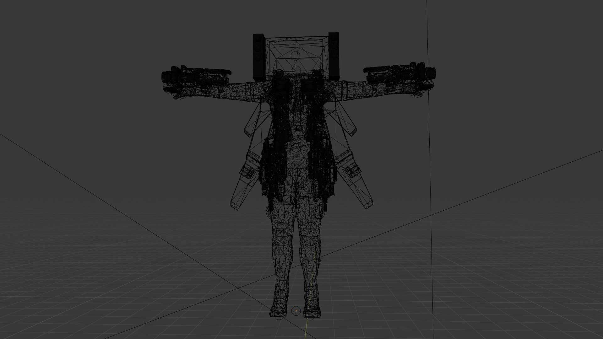 athena skibidi wars 3D model_7