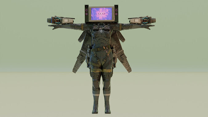 athena skibidi wars 3D model