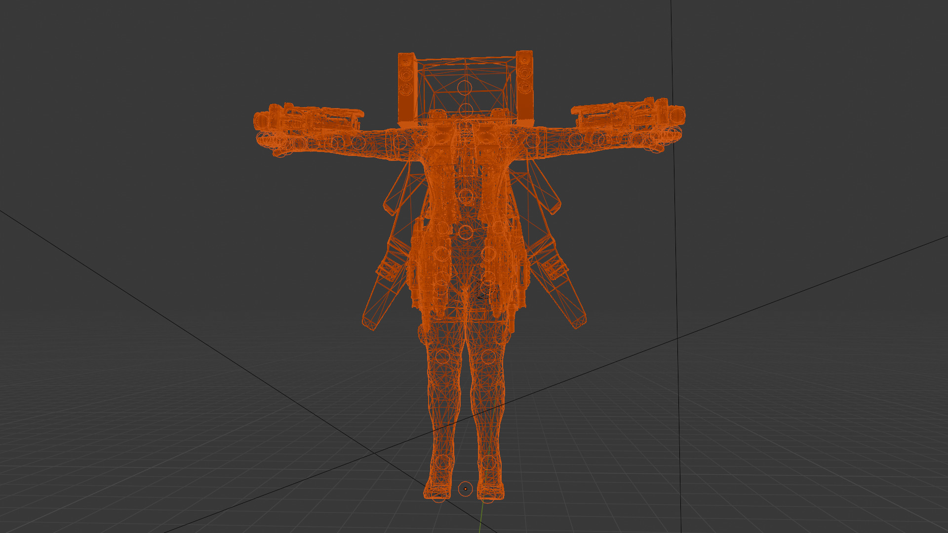 athena skibidi wars 3D model_6