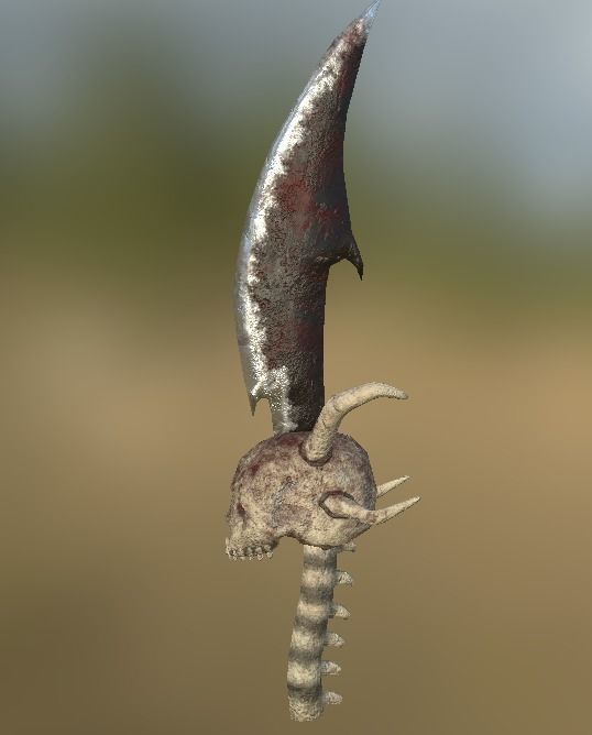 Ogre Sword Low-poly 3D model_1